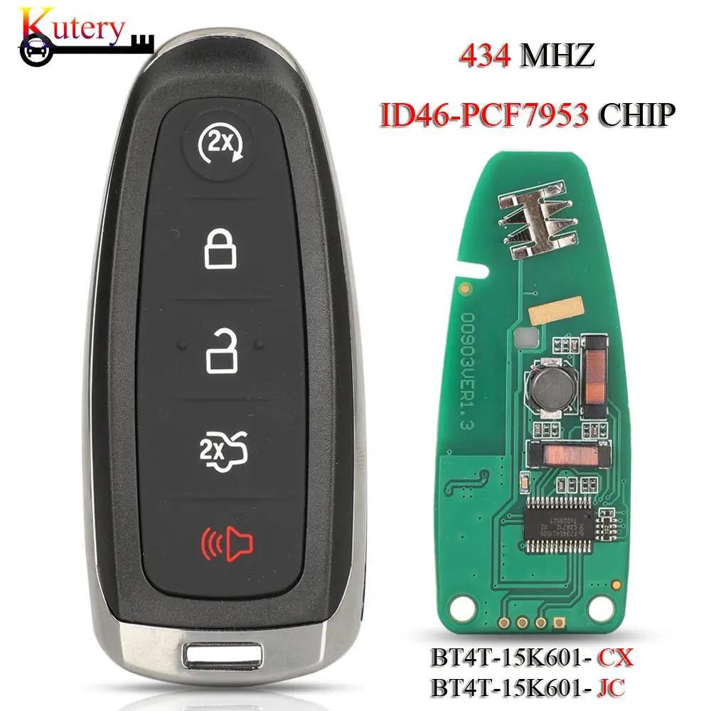 Jingyuqin Ford Edge Escape   Ʈ ڵ Ű  Flex Taurus 2011-2015 Keyless Go 434MHZ ID46 PCF7953 Ĩ Ž
